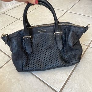 Kate Spade Black leather satchel